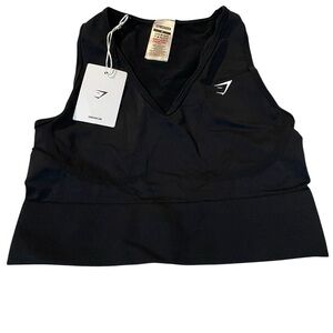 Gymshark Black V-Neck Sports Bra